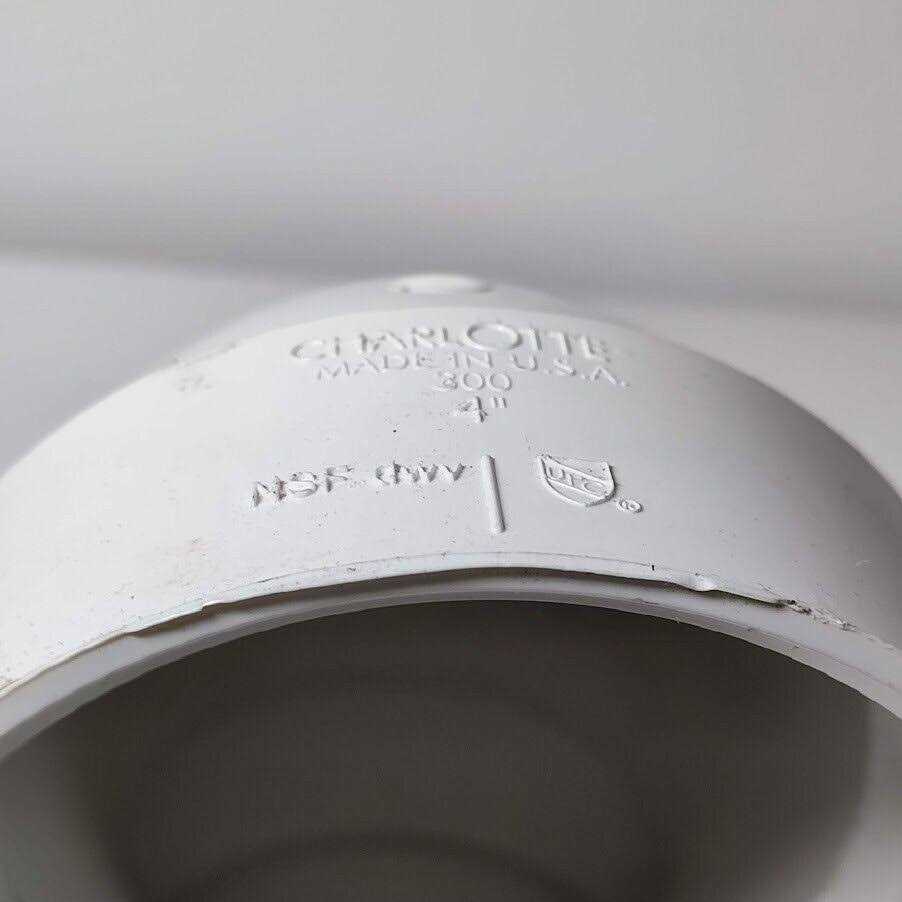 Charlotte Pipe 4-in PVC DWV 90-Degree Elbow Fitting - Cheap Fitting
