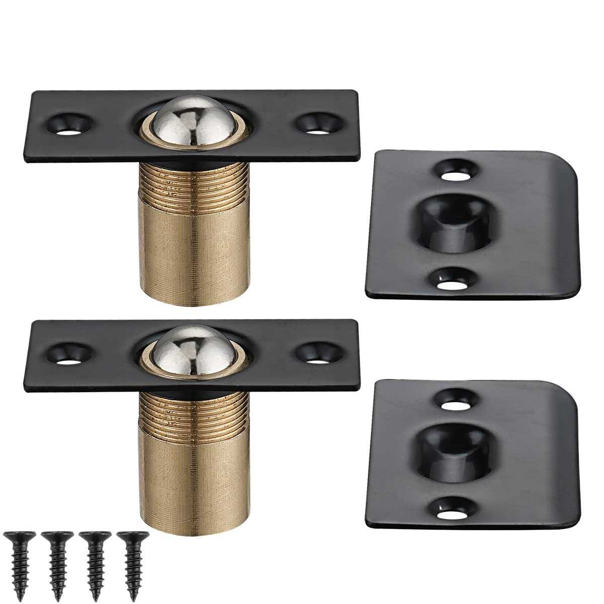 Jqk Closet Door Ball Catch Hardware Stainless Steel Catch Adjustable with Strike Plate - Cheap Fitting
