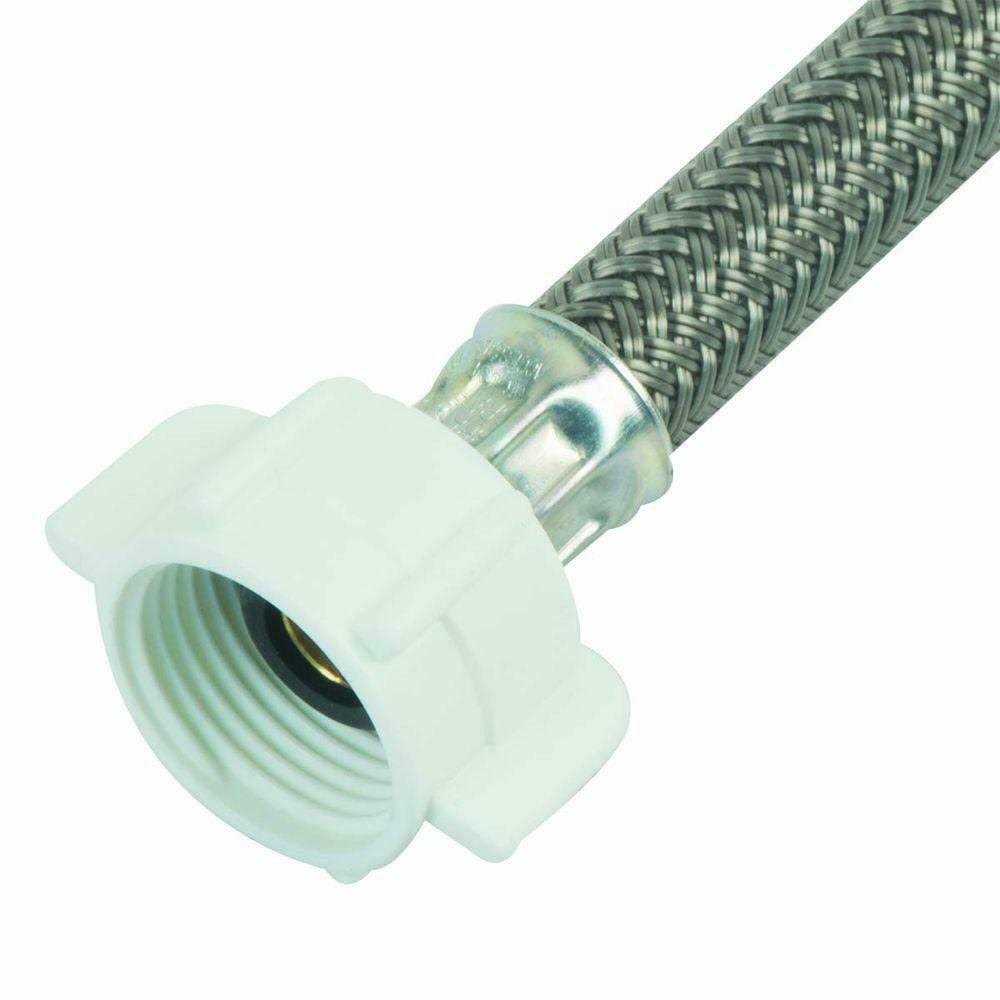 Brasscraft 3/8 in. Compression x 7/8 in. Ballcock Nut x 12 in. Braided Polymer Toilet Connector - Cheap Fitting