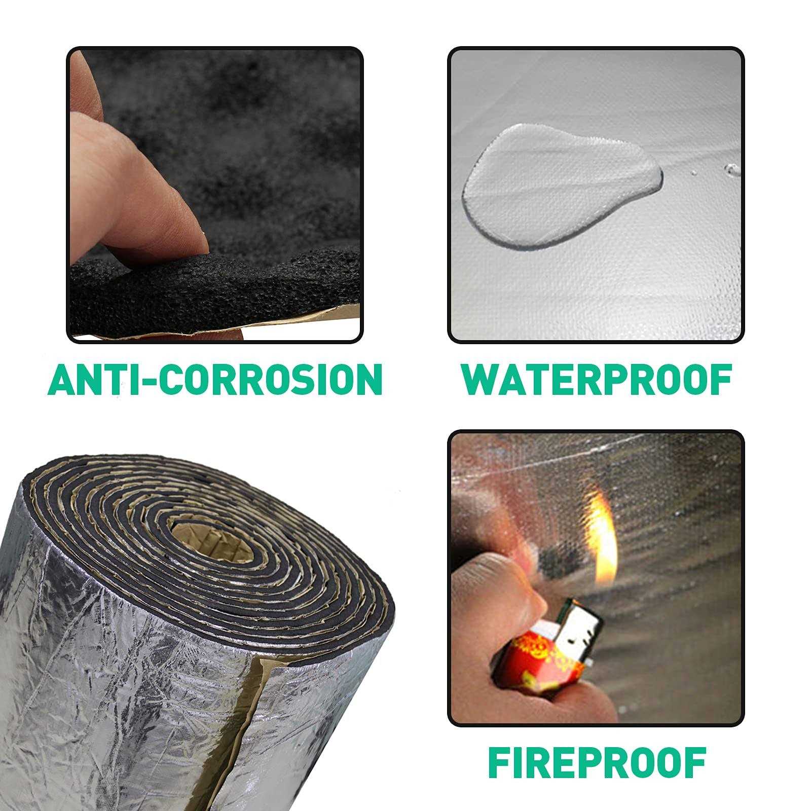 Chaogang 200mil 3616 Sqft Car Sound Deadener Deadening Mat Noise And Heat Shield Insulation Closed Cell Pe Foam Vibration Dampening Material For Car H - Cheap Fitting