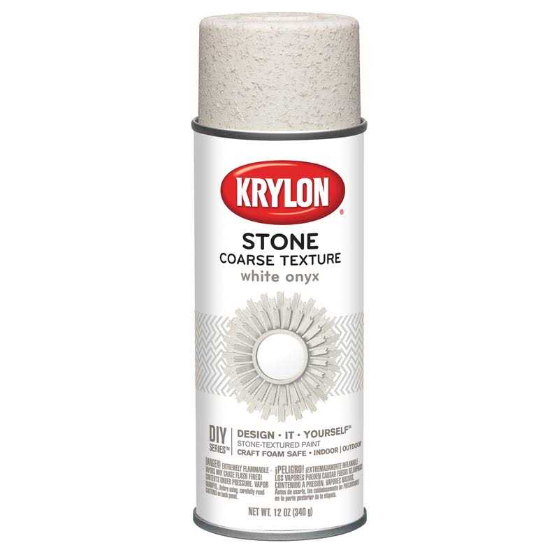 White Onyx Krylon Stone-Textured Spray Paint - Cheap Fitting