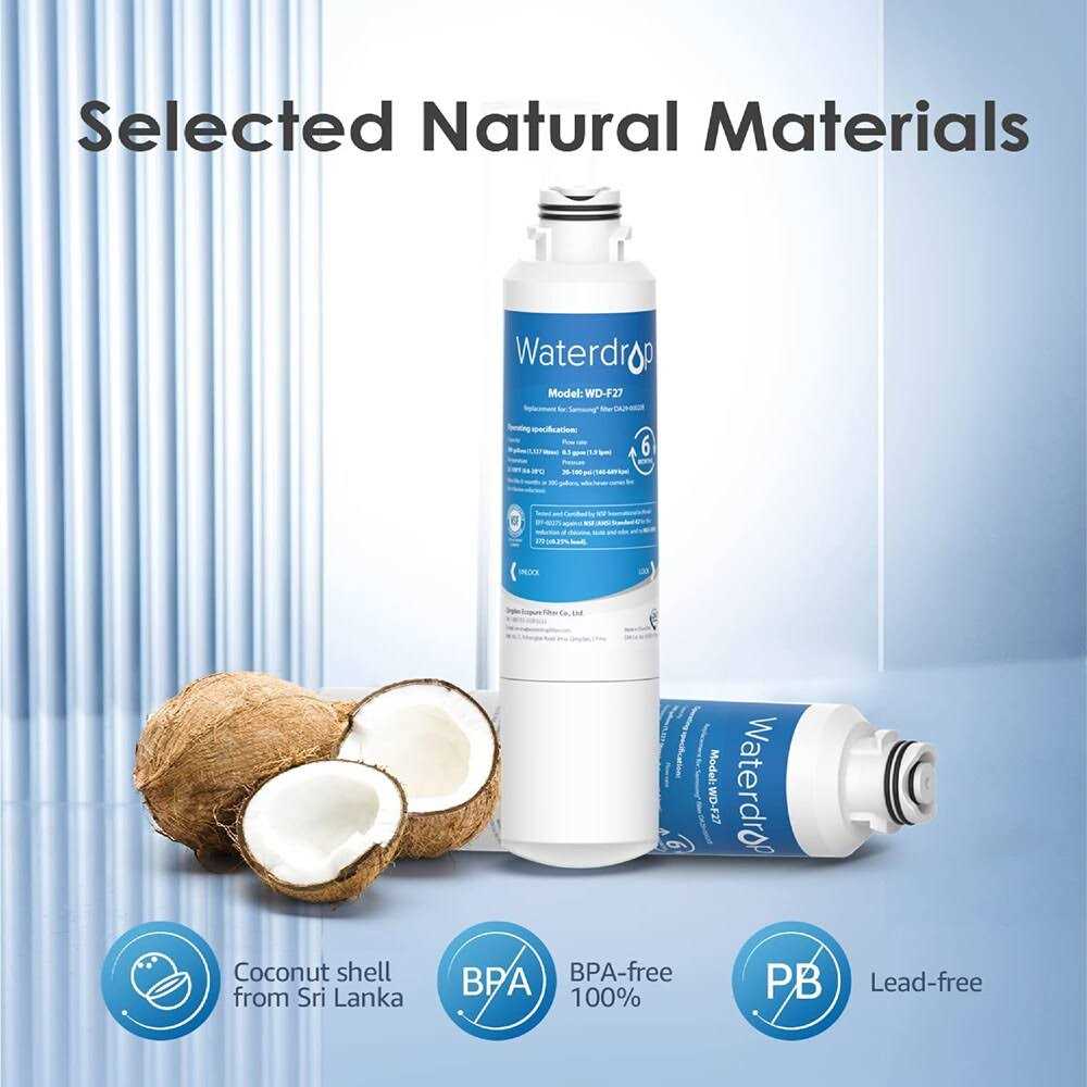 Waterdrop DA29-00020B Refrigerator Water Filter Replacement for Samsung DA29-00020B - Cheap Fitting