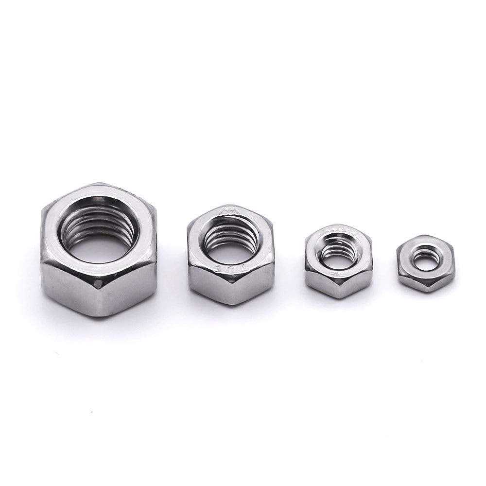 Stainless Steel Finished Hex Nut 304 Stainless Steel 18-8 Hexagon Nut - Cheap Fitting