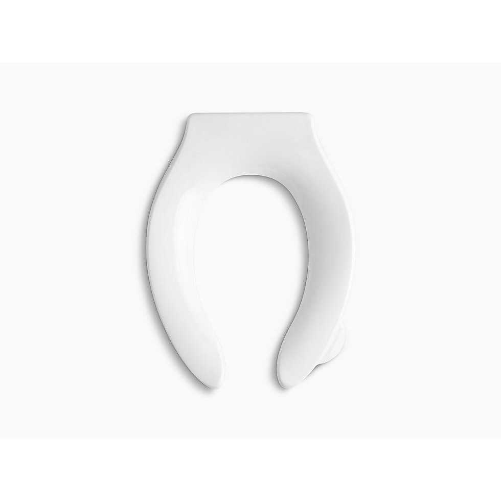 Kohler K-4731-C Stronghold Elongated Toilet Seat with integrated handle and check hinge - Cheap Fitting