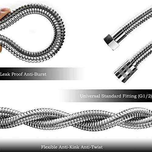 Oieton Shower Hose Extra Long 157Inches Flexible Stainless Steel Handheld Shower Hose - Cheap Fitting