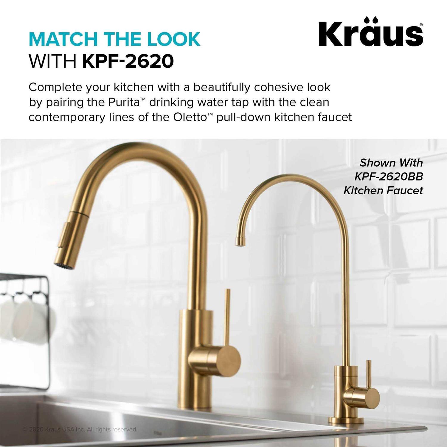 Kraus Purita 100% Lead-Free Kitchen Water Filter Faucet FF-100 - Cheap Fitting