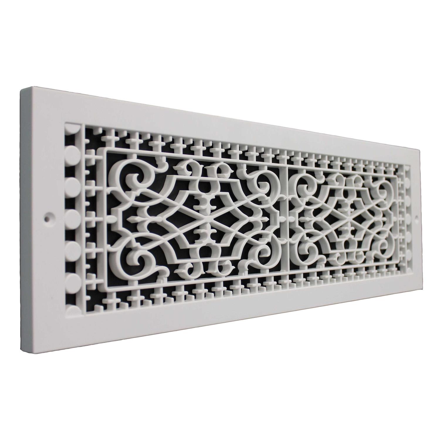 SMI Ventilation Products VBB630 Cold Air Return 6 in x 30 in Victorian Style Base Board - Cheap Fitting