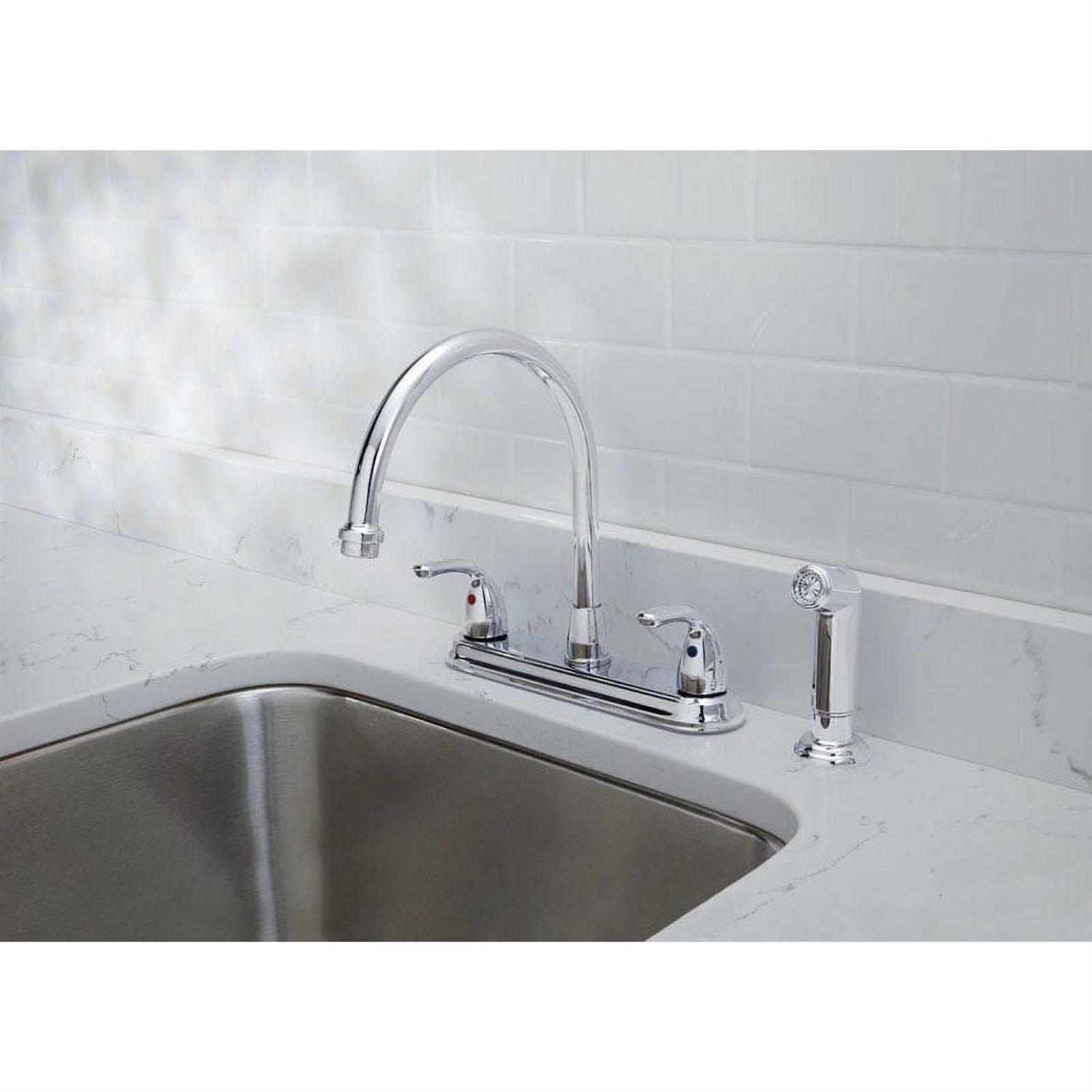 Oakbrook Kitchen Faucet Pacifica Two Handle Chrome Side Sprayer Included 67157-1101 - Cheap Fitting
