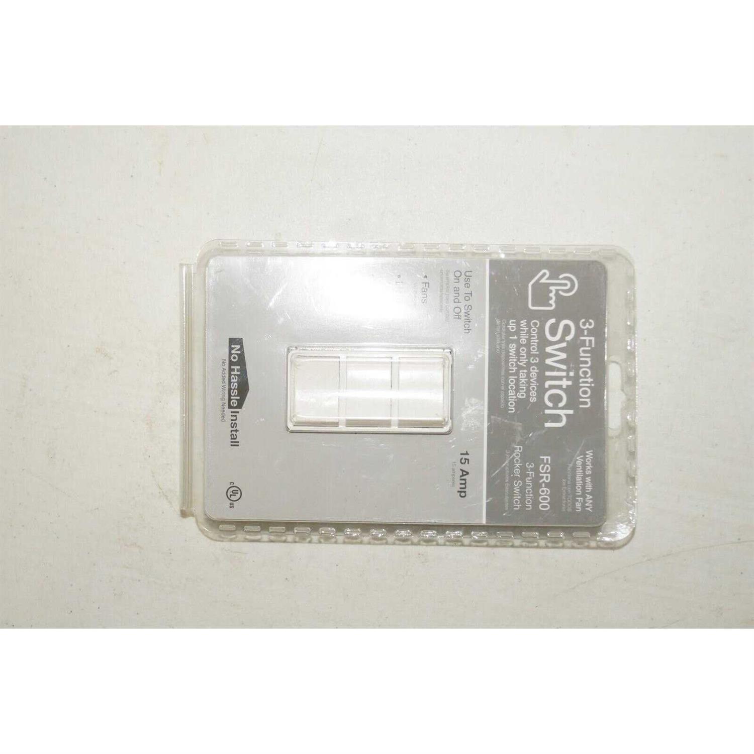 GTR Technologies INC 3-Function Rocker Combination Switch in White FSR-600-W7 - Cheap Fitting