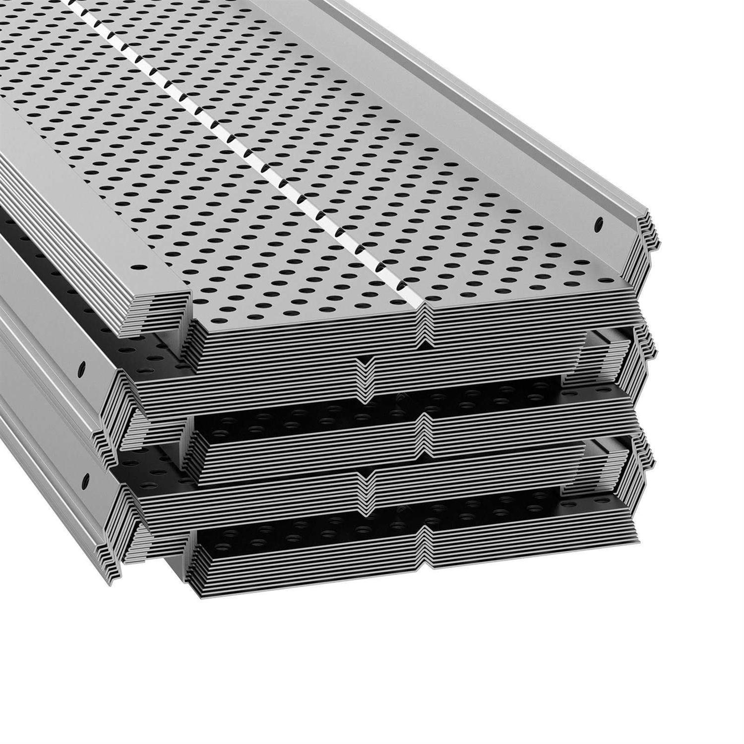 VEVOR Gutter Guard 5 inch Width Aluminum Leaf Filter DIY Gutter Cover - Cheap Fitting