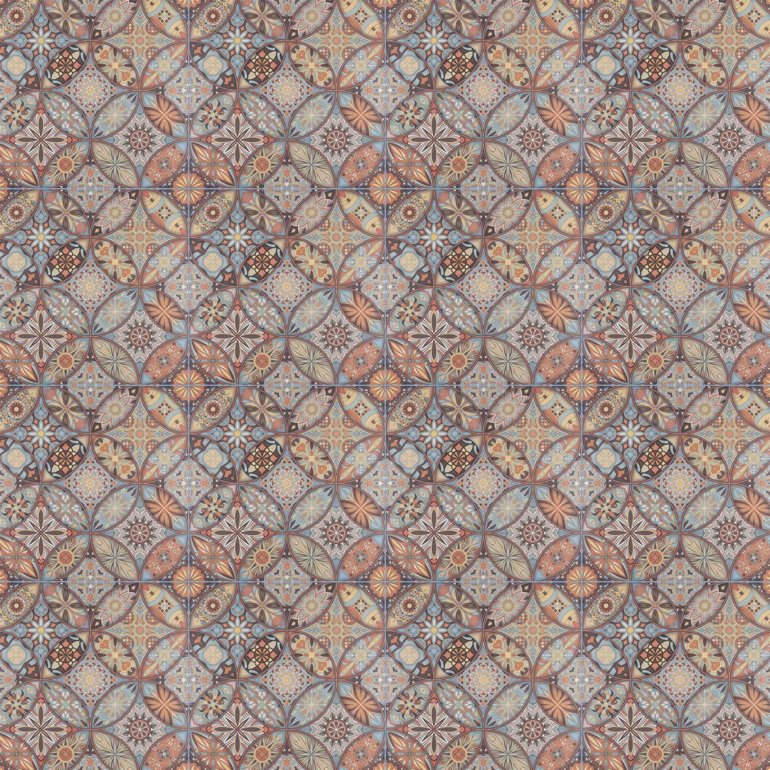 Merola Tile Imagine Tapestry Kaleidoscope 19-3/8 x 19-3/8 Porcelain Floor and Wall Tile - Cheap Fitting