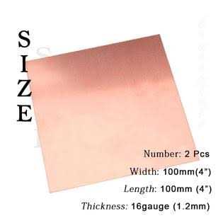 Tynulox Pure Copper Sheet Gauge x 8 x 8 - Cheap Fitting