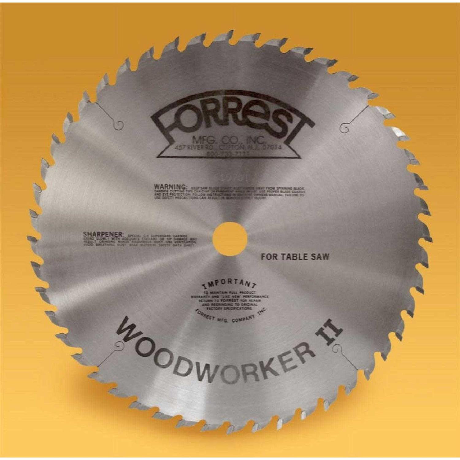 Forrest Woodworker Blades II 10 x 40-Tooth - Cheap Fitting