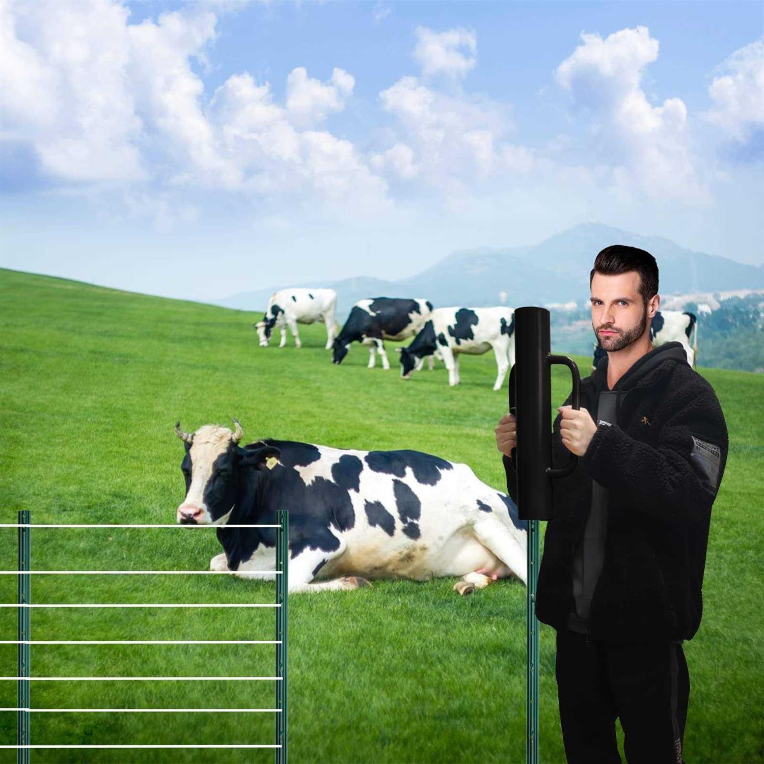 Gtongoko Fence Post Driver Rammer Heavy Duty Hand Post Pounder with Handle for U Fence Post - Cheap Fitting