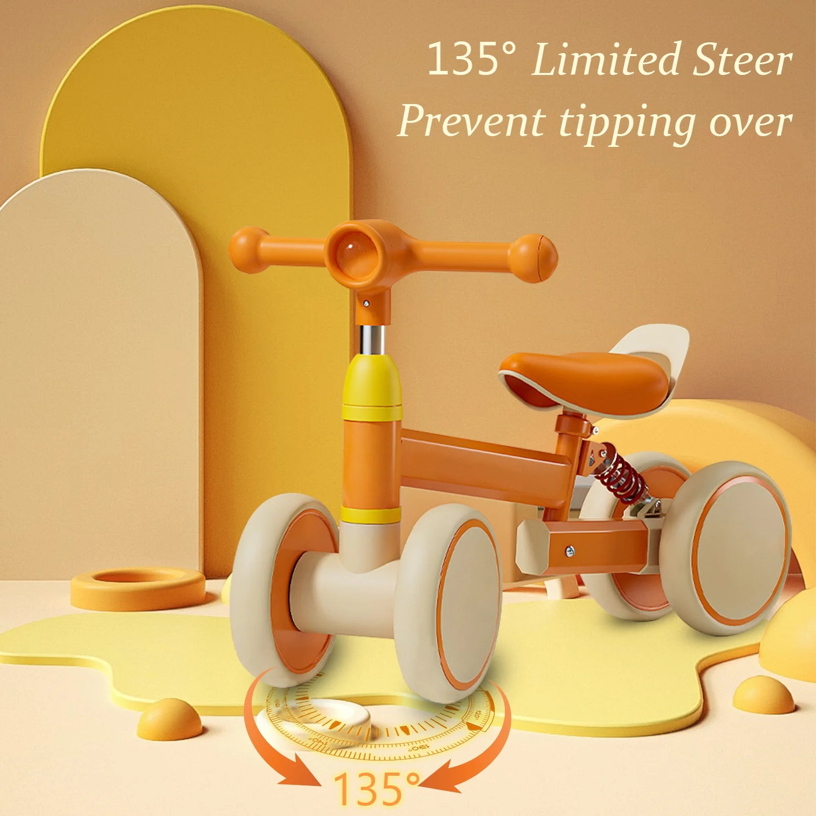 Gytobytle Baby Balance Bike Toys for 1 Year Old Boy Girl Toddler Toys age 1-3 toddler bike Seat Shock Function Handlebar with Lights, First Birthday Gifts - Cheap Fitting