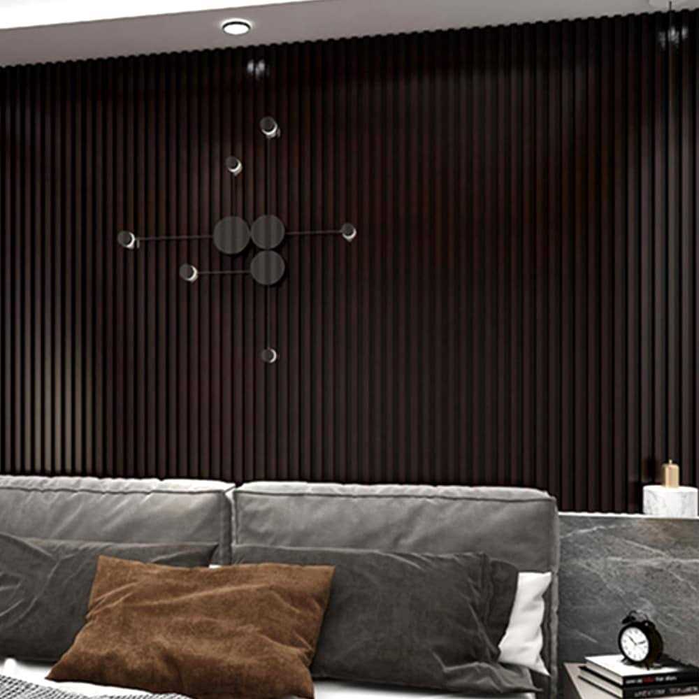 HIGHLANDERHOME 6-in x 94-in Smooth Dark Chestnut Wood Wall Panel WWC0016 - Cheap Fitting