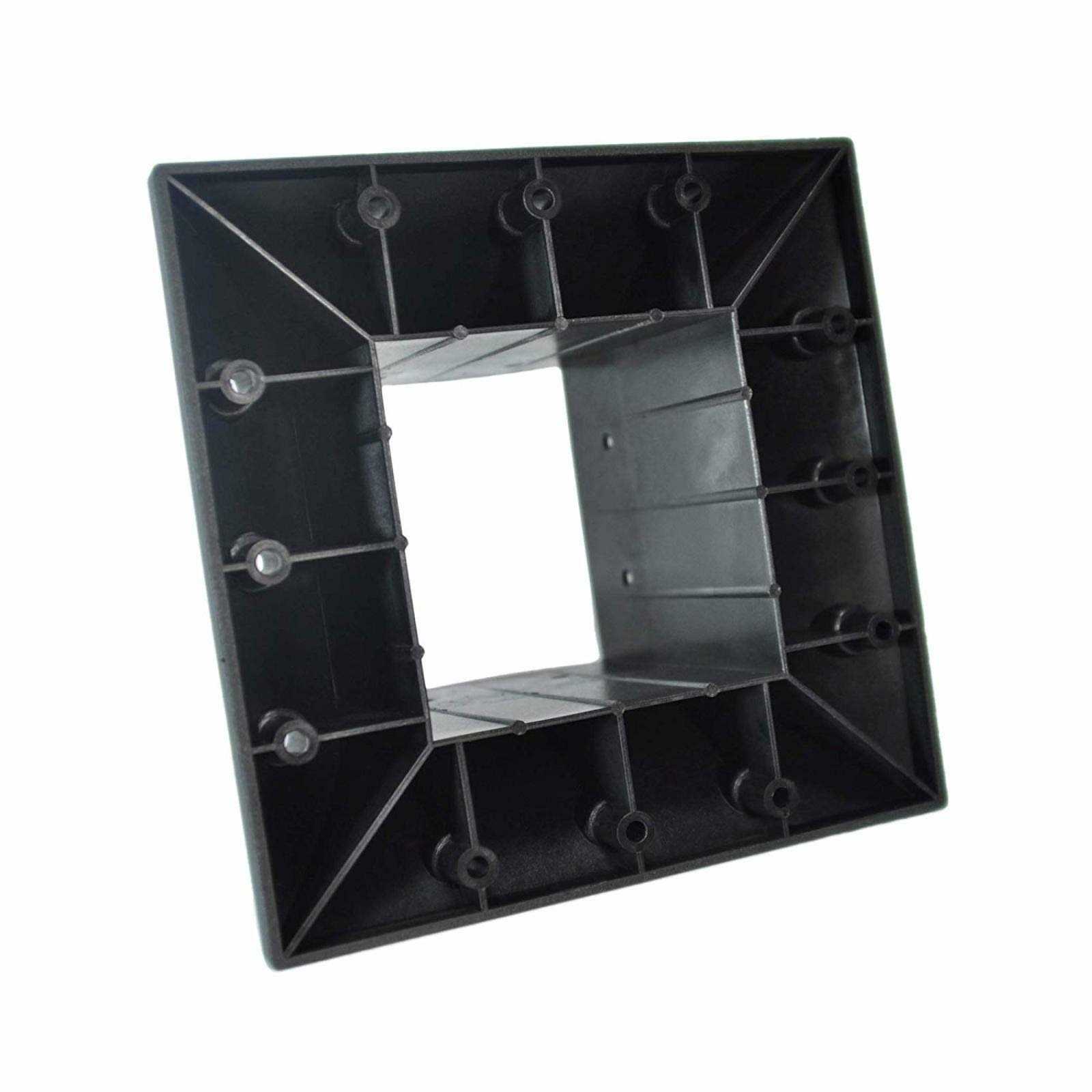 Myard PNP114040 4X4 Inches Post Base Cover Skirt Flange with Screws for Deck Porch Handrail Railing Support Trim Anchor - Cheap Fitting