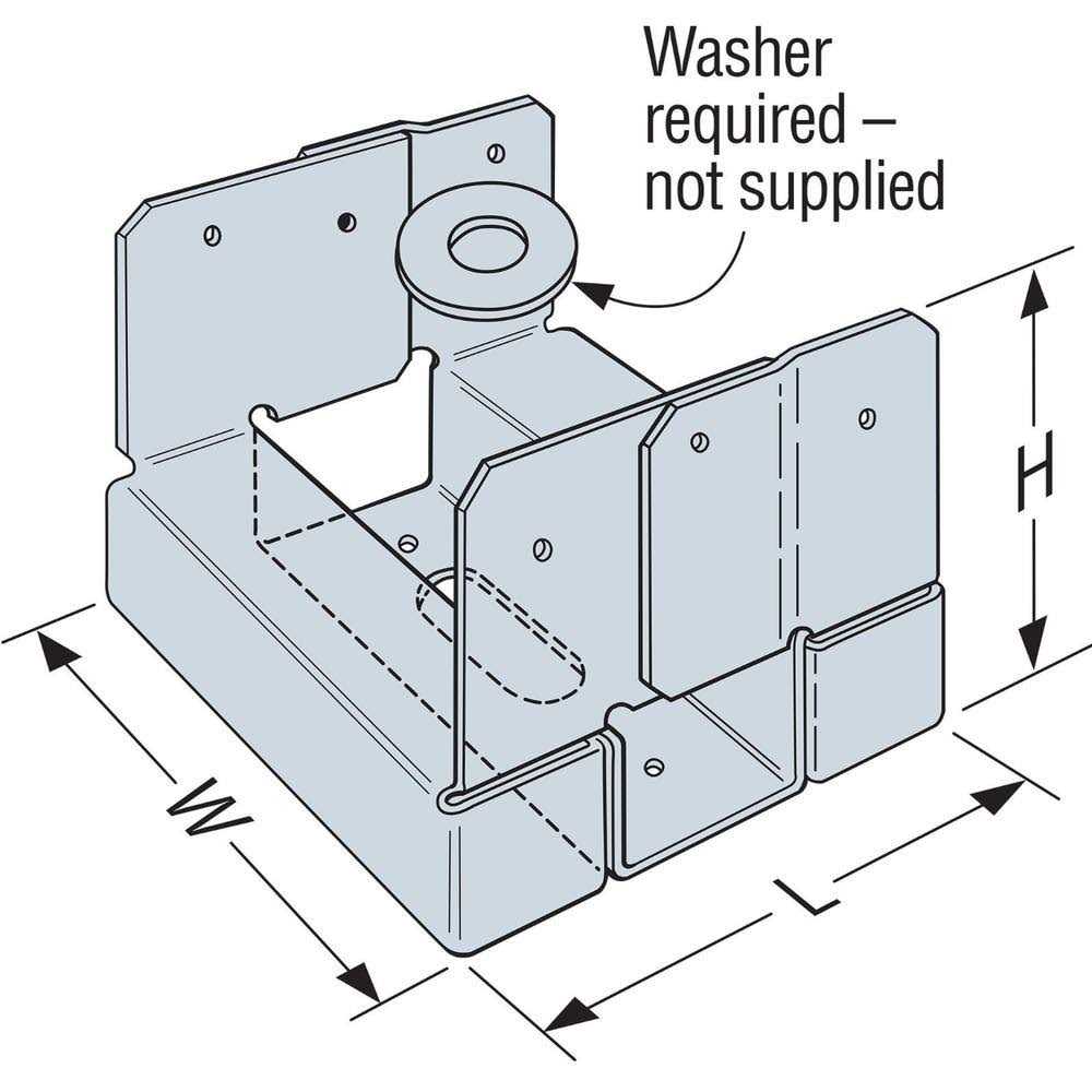 Simpson Strong Tie ABA66Z Post Base - Cheap Fitting