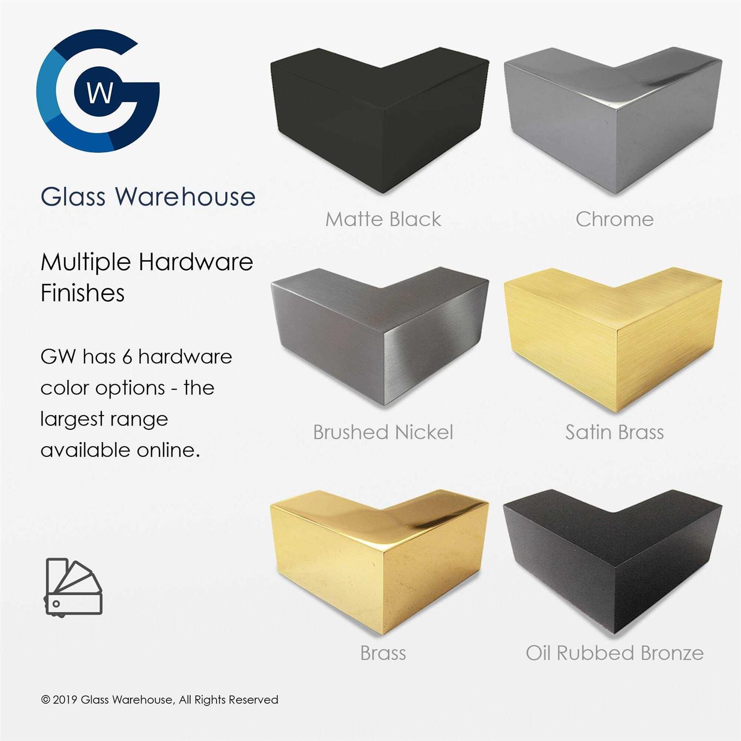 Glass Warehouse 58.25 in. x Frameless Shower Bath Fixed Panel GW-BF - Cheap Fitting