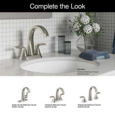 KOHLER Cursiva 4 in. Centerset 2-Handle Bathroom Faucet - Cheap Fitting