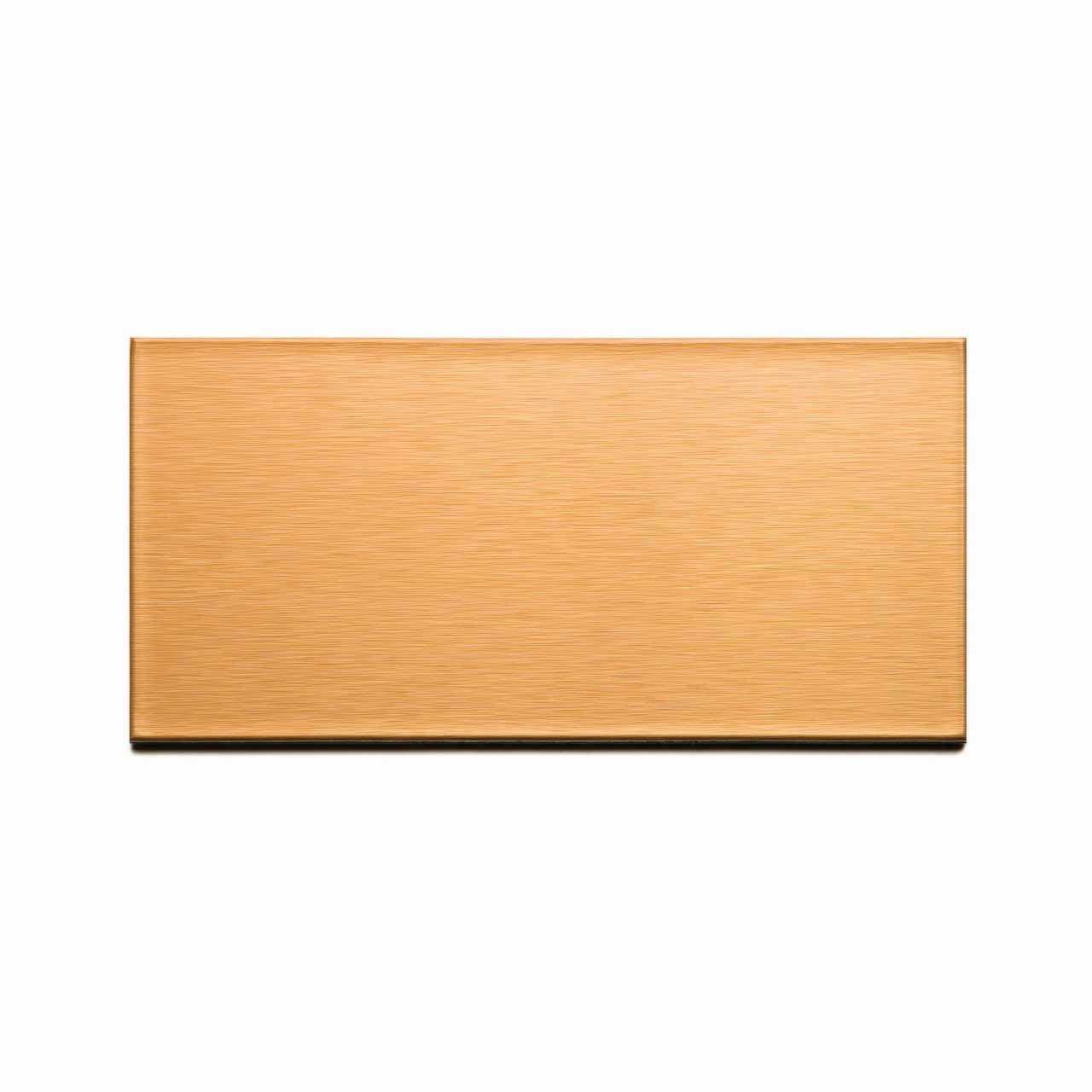 Aspect Peel and Stick Backsplash Brushed Short Grain Metal Tile - Cheap Fitting