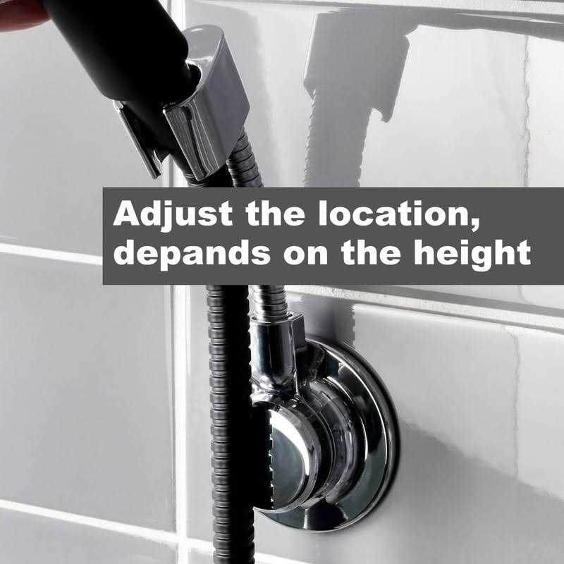 Bath Beyond BathBeyond Shower Head Holder Flexible Shower Head Holder Adjustable Vacuum Suction Cup Shower Head Wall Mount Holder for Hand Held - Cheap Fitting