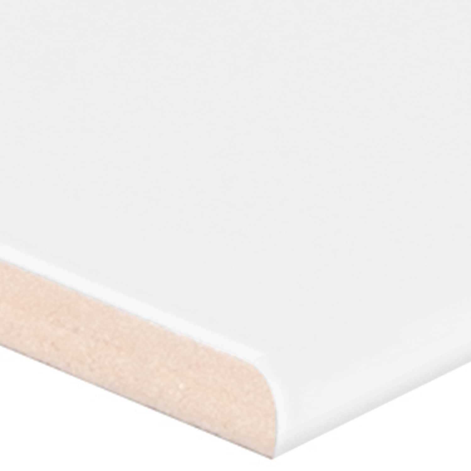 Satori 2 x Hudson Brilliant White Glossy Ceramic Bullnose 1001 - Cheap Fitting