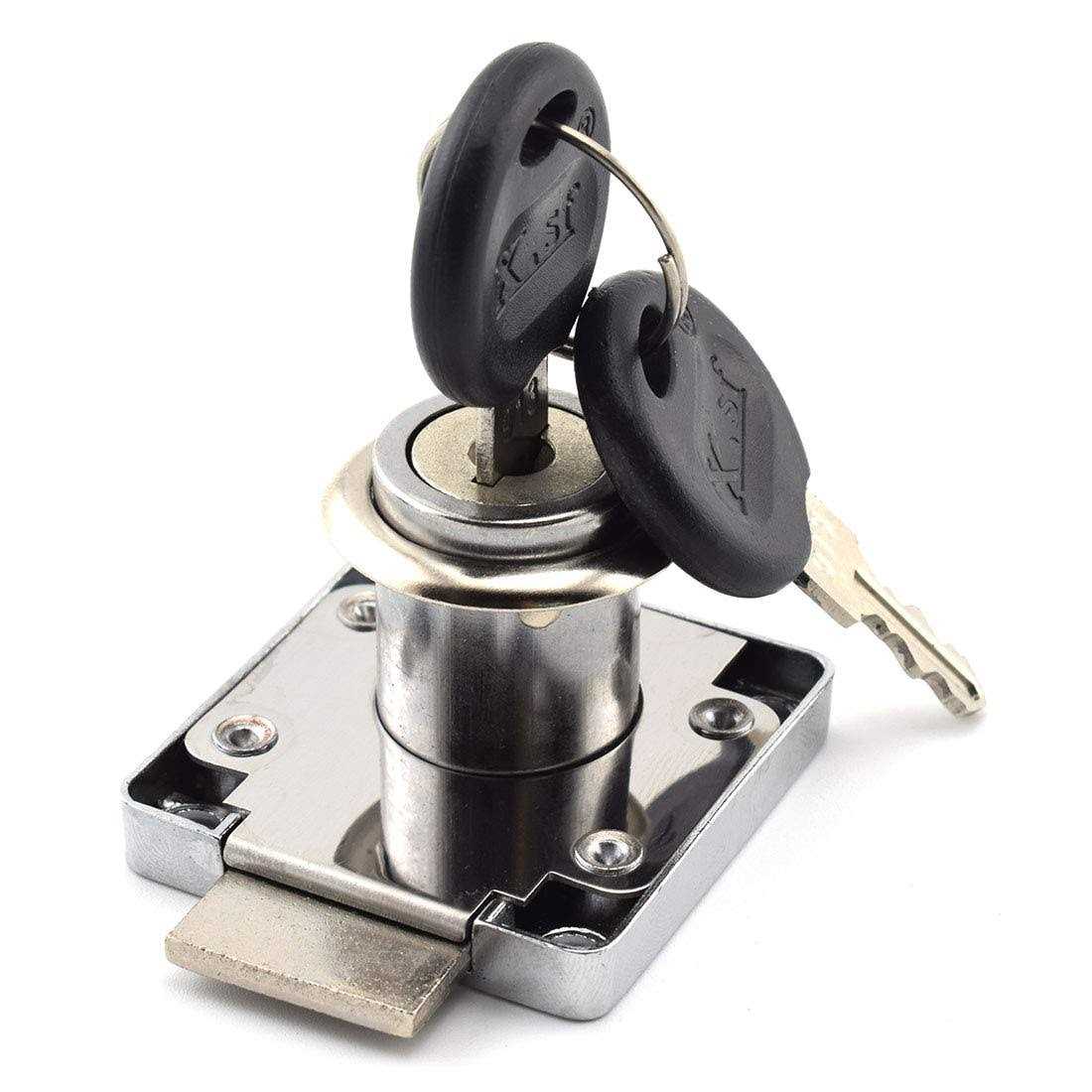 sdtc tech drawer lock with keys and matching screws for cabinet/wardrobe/cupboard/office desk etc - Cheap Fitting