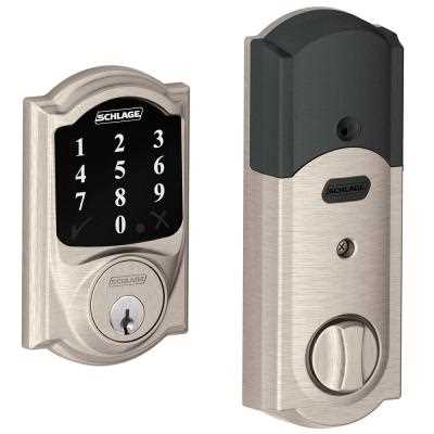 Schlage Camelot Satin Nickel Electronic Connect Smart Deadbolt – Z-Wave Plus Enabled - Cheap Fitting