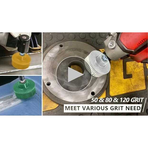 KONIGEEHRE 6 Pack 2 Inch Bristle Disc Grit 50# 80# 120# with 1/4 Shank Attachment Abrasive Coating Removal Disc for Metal - Cheap Fitting