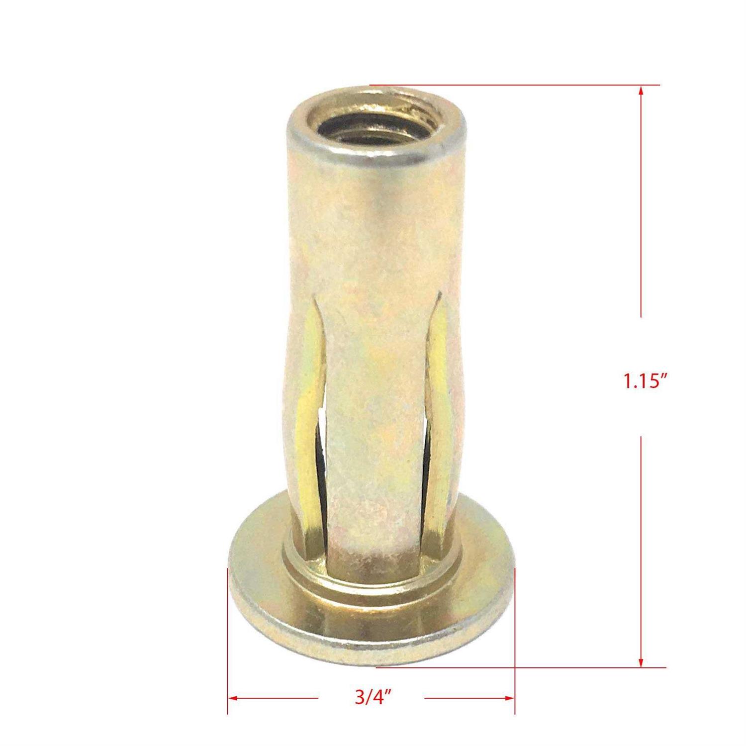 Metal Magery Steel Pre-Bulbed Shank Threaded Insert Multi Grip Rivet Nut 5/16-18 X .020-.280 Grip Range - Cheap Fitting