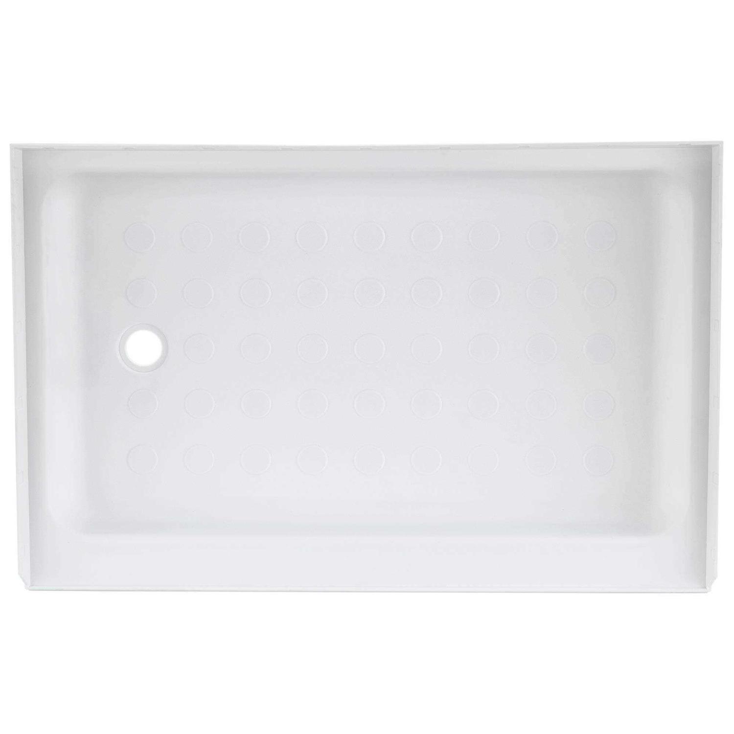 RecPro RV Shower Pan 36 x 24 x 5 Left Drain - Cheap Fitting