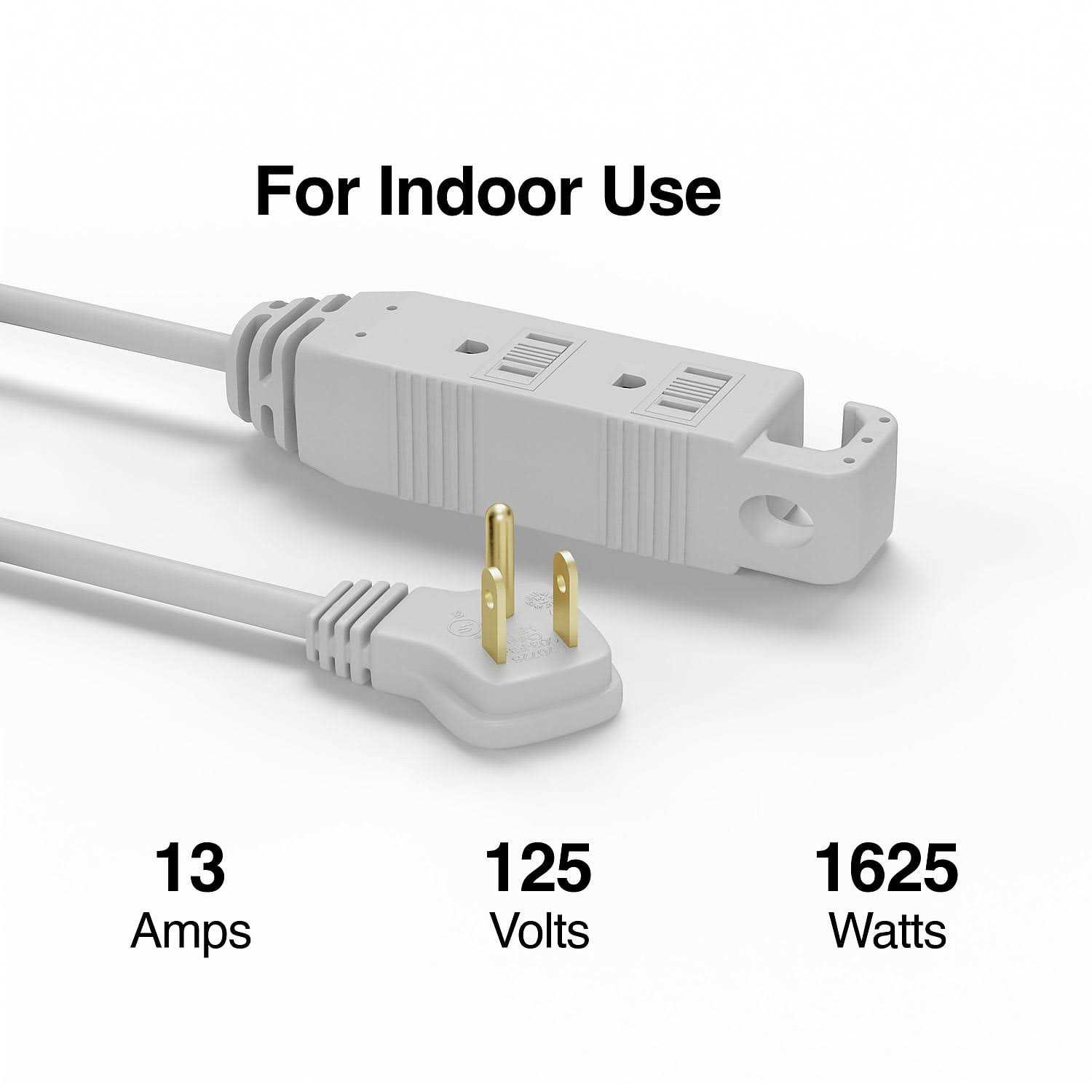 Staples 25′ Extension Cord 3-Outlet with Safety Covers - Cheap Fitting