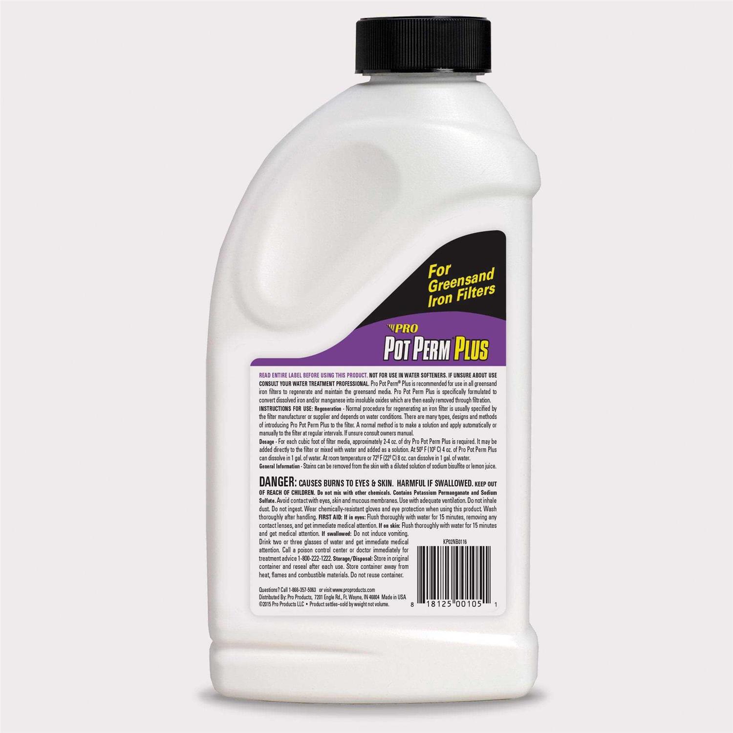 KP02N Pro Products Pot Perm Plus Greensand Iron Filter Regenerant - Cheap Fitting