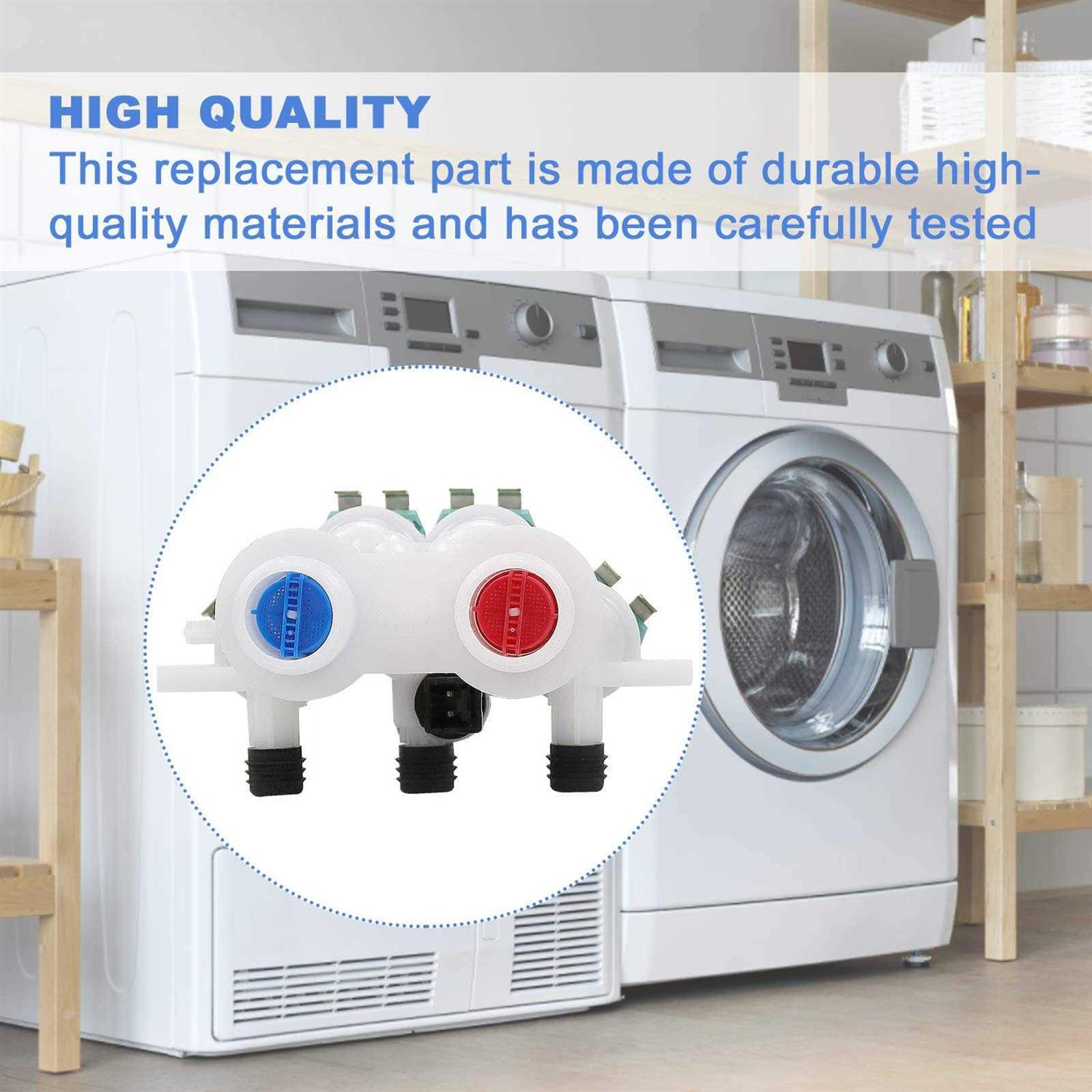 TOMOON W11165546 Washer Water Inlet Valve,Compatible with May.tag Whirlpool Kenmore Washing Machine -WM0642HW WM0642HW MAYTAG - Cheap Fitting