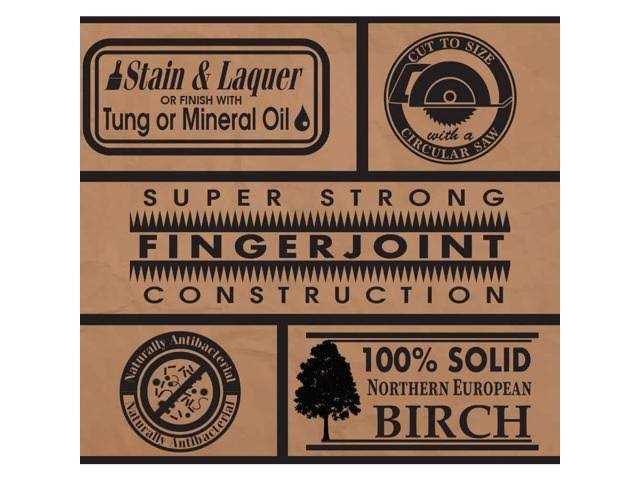 Hardwood Reflections 8 ft. L x 4 in. D Unfinished Birch Solid Wood Butcher Block Backsplash Countertop With Eased Edge - Cheap Fitting