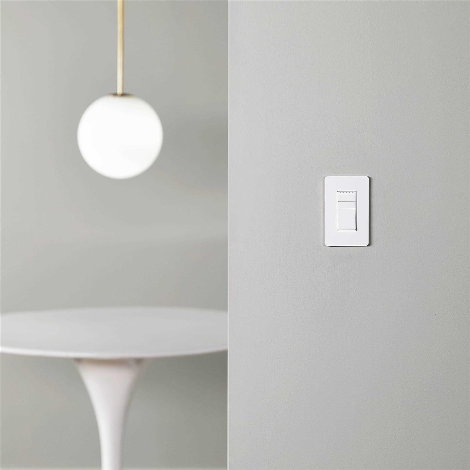 Amazon Basics Single Pole Smart Dimmer Switch Neutral Wire Required 2.4 Ghz WiFi - Cheap Fitting