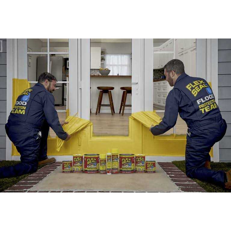 Flex Seal Family of Products Flood Protection 7.5 in. W x 20 ft. L Yellow Waterproof Repair Tape RTSYELR0820 - Cheap Fitting