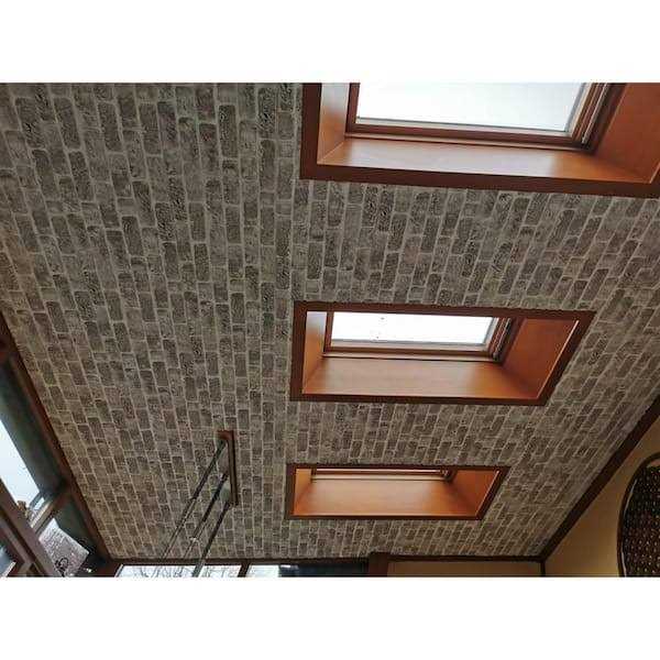 Dundee Deco Falkirk Uffcott Faux Brick Styrofoam 3D Decorative Wall Panel - Cheap Fitting