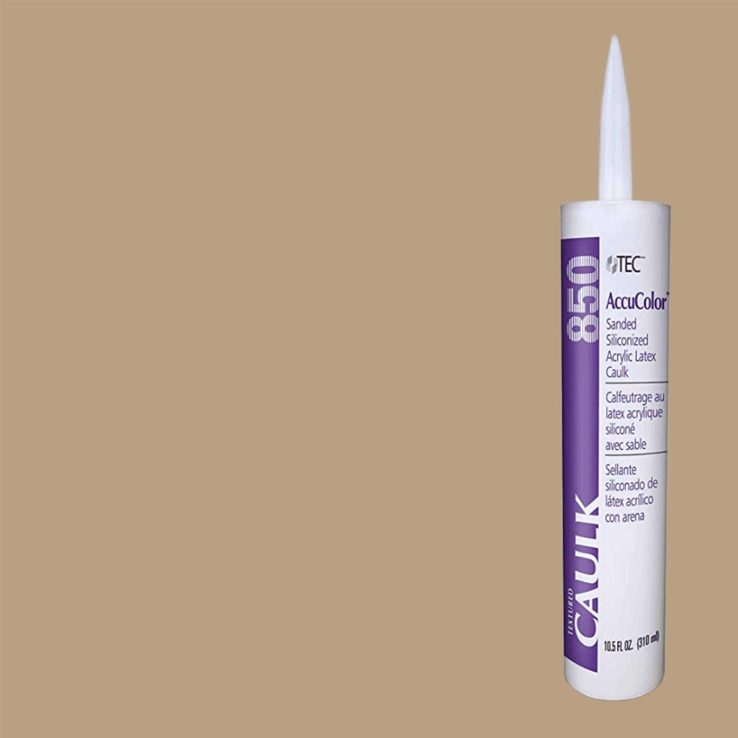 Tec AccuColor Sanded Siliconized Acrylic Latex Caulk - Cheap Fitting