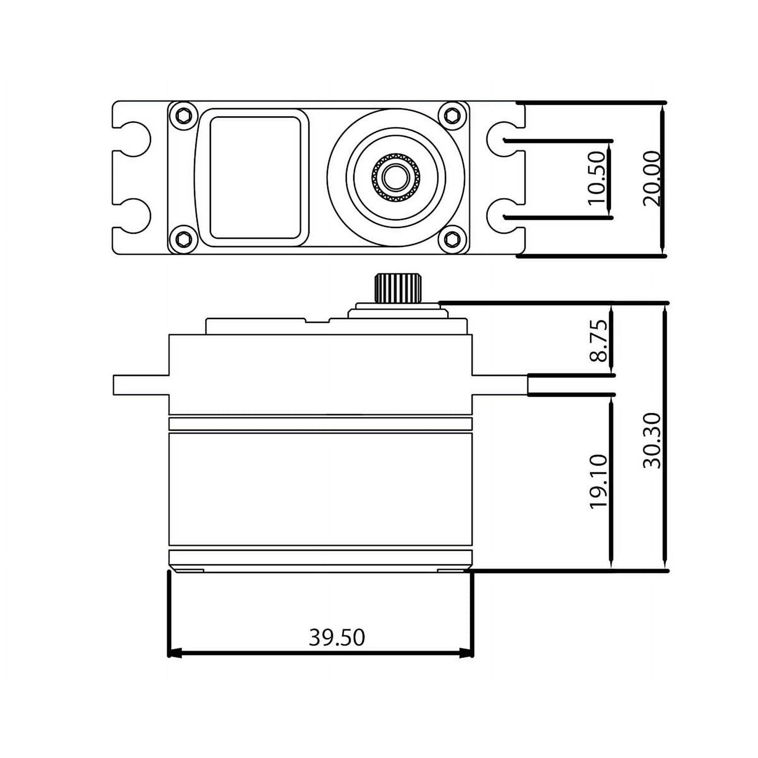 Protek RC 160T Low Profile Digital High Torque Metal - Cheap Fitting