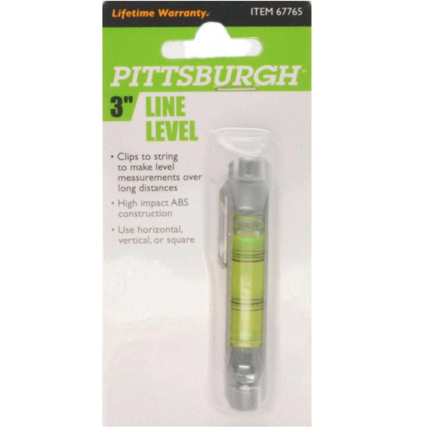Pittsburgh 67765 3 in. Line Level - Cheap Fitting
