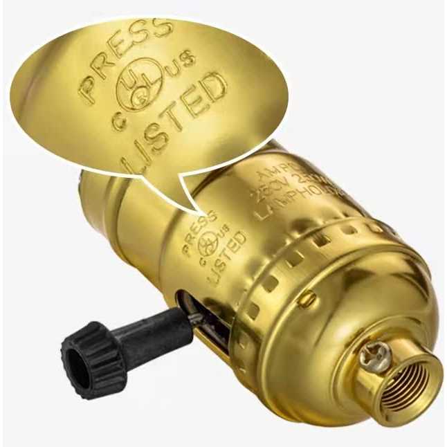 Lamp Rewire Kit, 12 Foot Matching Cord, 3 Way Socket and Essential Hardware, Table and Floor Lamps Socket Replacement, Rewire and Repair - Cheap Fitting