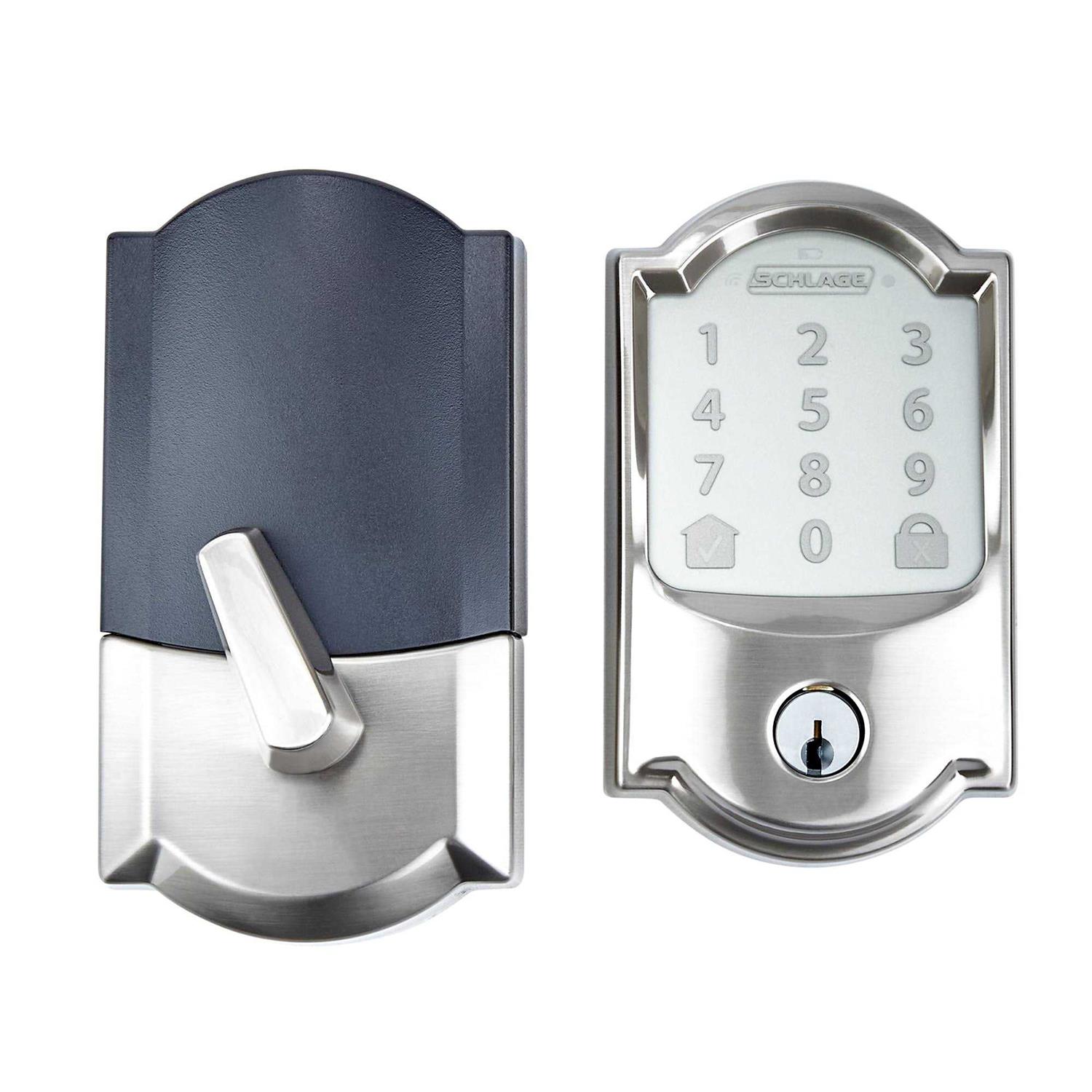 Schlage Encode Satin Nickel Metal Wifi Deadbolt - Cheap Fitting