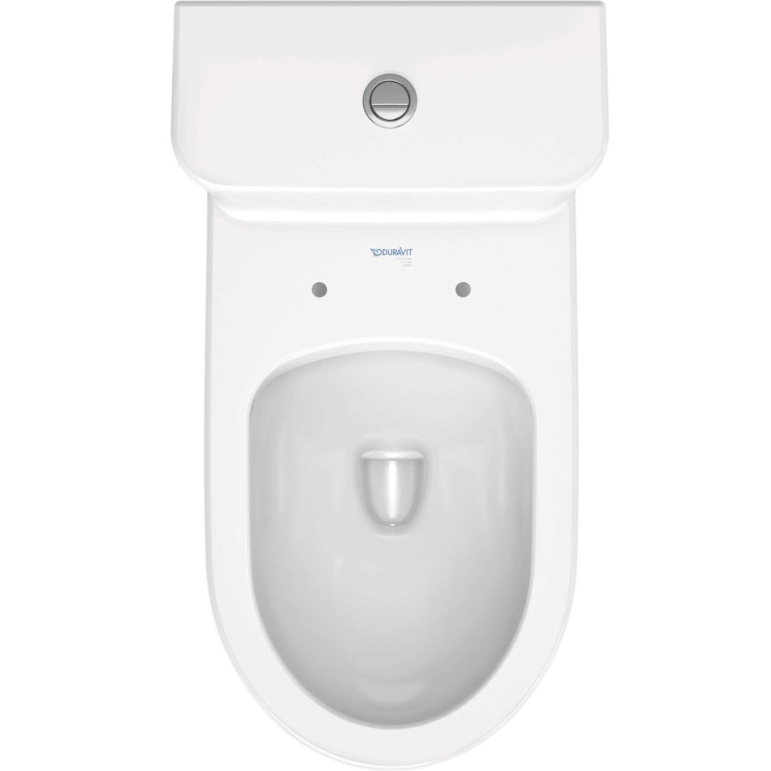 Duravit 21960100U2 Dual-Flush Elongated One-Piece Toilet with Wondergliss - Cheap Fitting