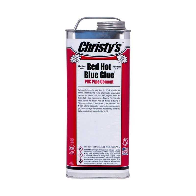 Christy’s Red Hot Blue Glue 32-fl oz PVC Cement - Cheap Fitting