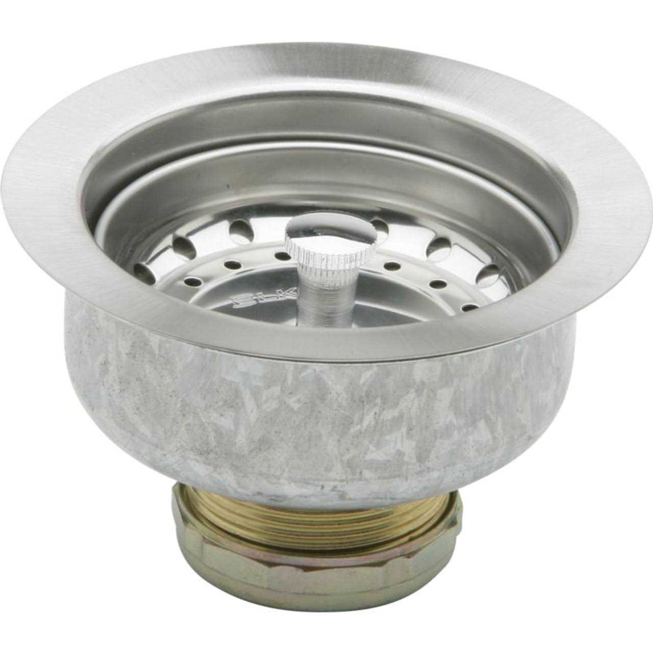 Elkay D1125 Dayton 3-1/2 Drain with Removable Basket Strainer and - Cheap Fitting