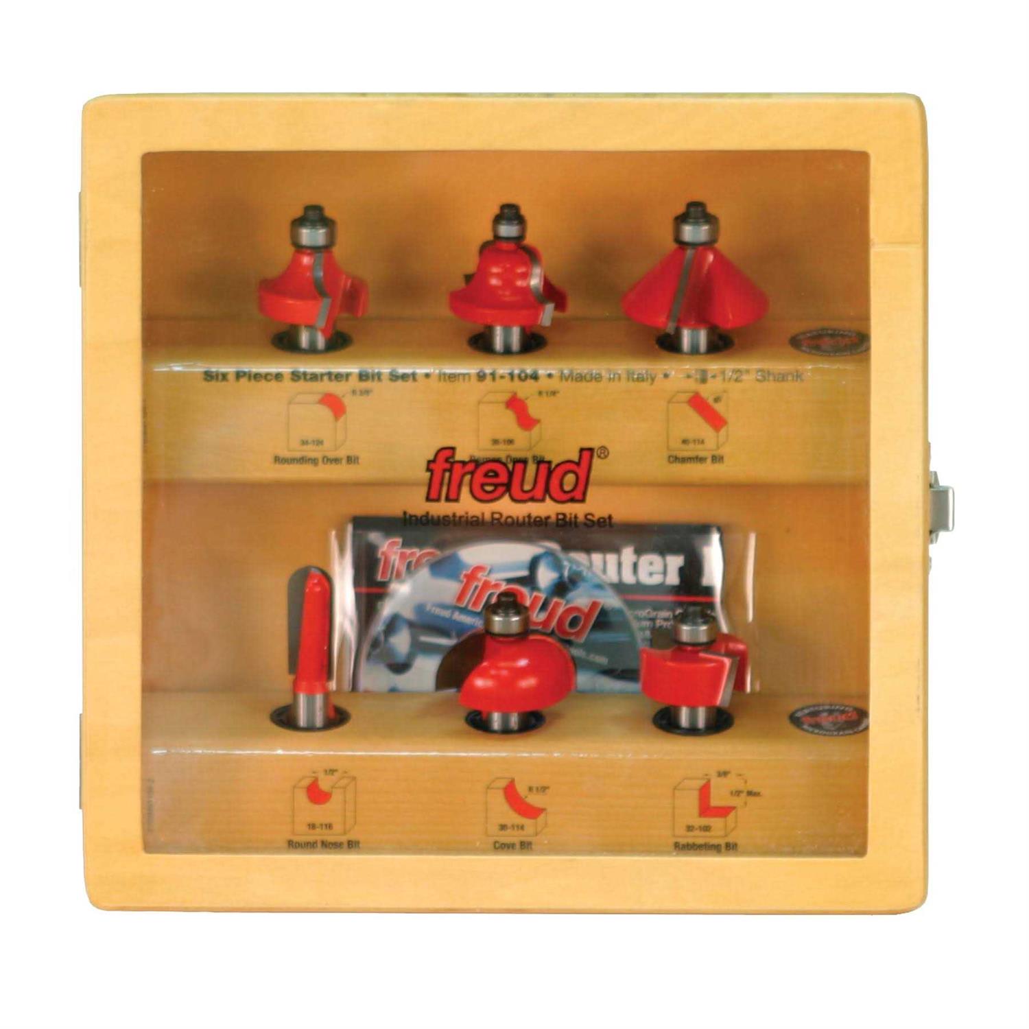 Freud 91-100 13 Piece Super Router Bit Set - Cheap Fitting