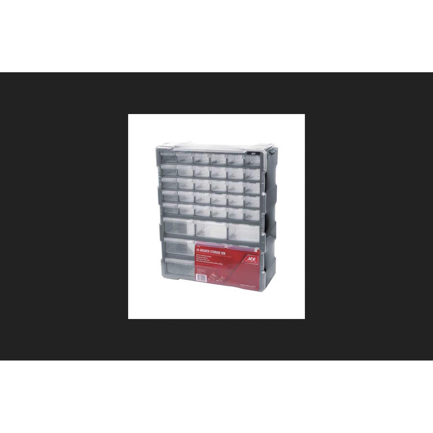 Ace 15 in. W x 19 in. H Storage Organizer plastic 39 compartments gray - Cheap Fitting