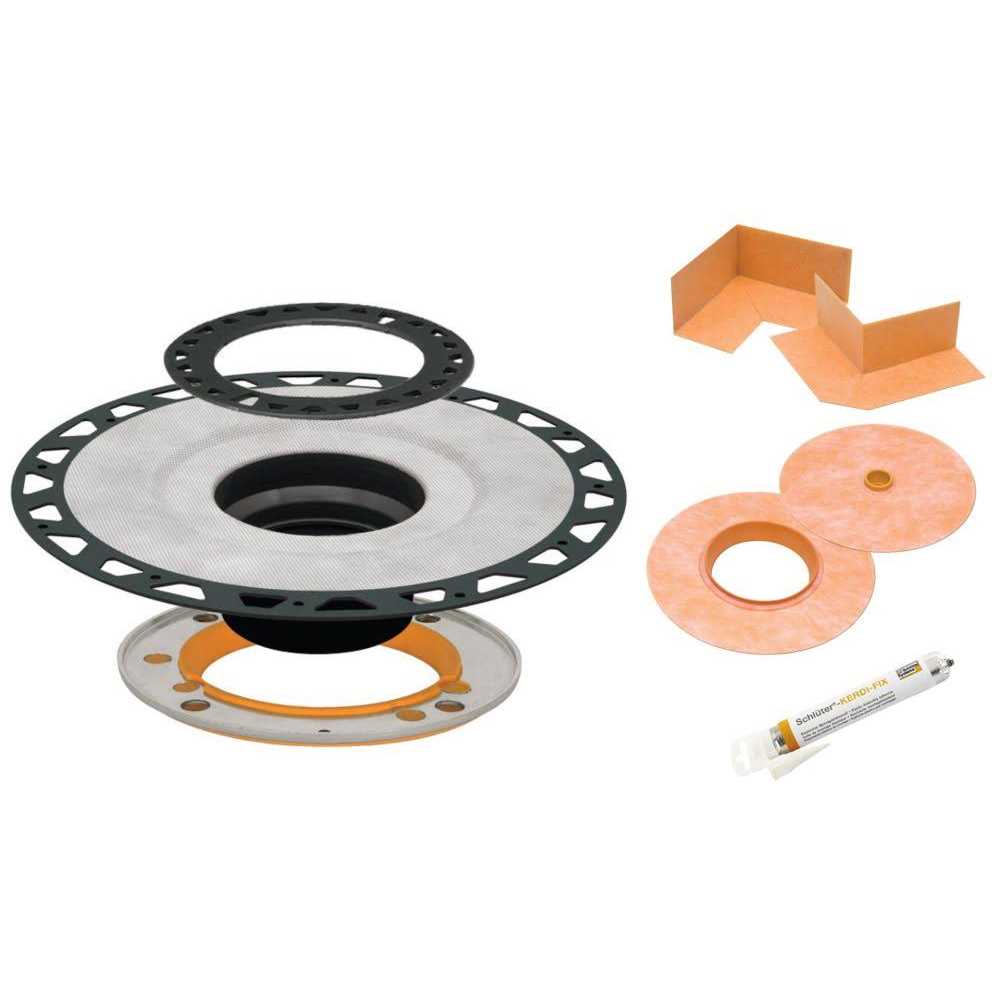 Schluter Kerdi-Drain-A Adaptor Flange Kit ABS - Cheap Fitting